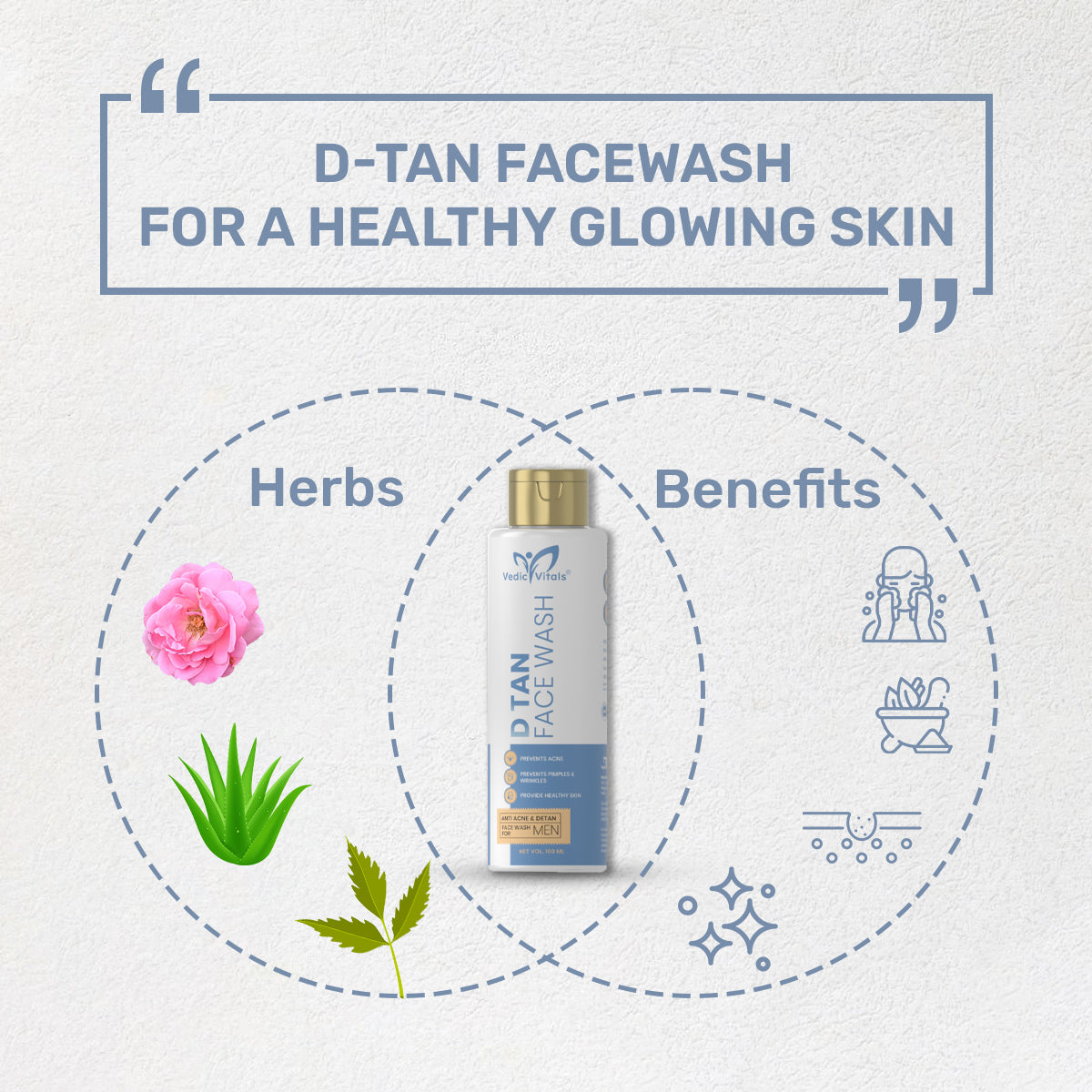 D Tan Face Wash For Clear Skin!